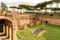 The ruins of the stadium of Domitian in Rome Royalty Free Stock Photo