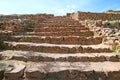 The Ruins of Stairway at Piquillacta Archaeological Site, a Pre-Inca Ancient Settlement in Cusco Region, Peru Royalty Free Stock Photo