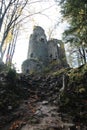 Ruins of Starhrad castle in ÃÂ½ilina region Royalty Free Stock Photo