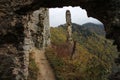 Ruins of Starhrad castle in ÃÂ½ilina region Royalty Free Stock Photo