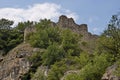 Ruins from Stone fortress tower from of the medieval town of Cherven Royalty Free Stock Photo