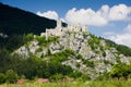 ruins of Strecno Castle, Slovakia Royalty Free Stock Photo