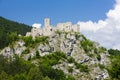 ruins of Strecno Castle, Slovakia Royalty Free Stock Photo
