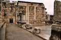The ruins of the Synagogue of Capernaum Royalty Free Stock Photo