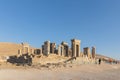 Ruins of Tachara or Palace of Darius viewed from north in Persepolis