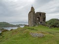 Ruins of Tarbert Castle in Argyll, Scotland