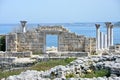 Ruins of Tauric Chersonese in Sevastopol, Crimea Royalty Free Stock Photo