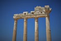 ruins of the Temple of Apollo in the ancient city of Side, Turkey Royalty Free Stock Photo