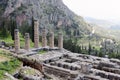 The Ruins of Temple of Apollo, Delphi Royalty Free Stock Photo