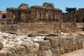 Ruins of the Temple of Apollo in Side on a beautiful summer day, Antalya, Turkey Royalty Free Stock Photo