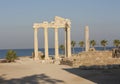 Ruins of the Temple of Apollo in Side in a beautiful summer day, Antalya, Turkey photo Royalty Free Stock Photo