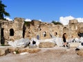 Ruins of the Temple of Apollo in Side in a beautiful summer day in Antalya, Turkey Royalty Free Stock Photo
