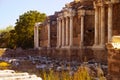 Ruins of the Temple of Apollo antique  in Side Turkey place monument Royalty Free Stock Photo