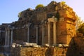 Ruins of the Temple of Apollo in Side Turkey place monument Royalty Free Stock Photo