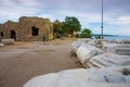 Ruins of the Temple of Apollo in Side, Turkey Royalty Free Stock Photo