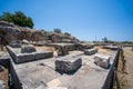Ruins of the Temple of Apollon in the ancient city of Letoon. Letoon was the religious centre of Xanthos and the Lycian League