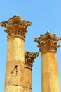 Ruins of the Temple of Artemis in Jerash, Jordan Royalty Free Stock Photo