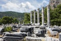 Ruins of the Temple of Athena of Ancient Greek City of Priene, Turkey / Aydin