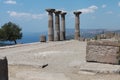 RUINS OF THE TEMPLE OF ATHENA IN ASSOS, CANAKKALE.