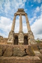 Ruins of the Temple of Castor and Pollux, Rome, Italy