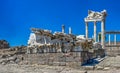 Temple of Dionysos in the Pergamon Ancient City, Turkey