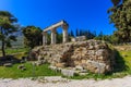Ruins of temple E in Ancient Corinth Royalty Free Stock Photo