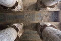 The ruins of the temple of the goddess of love in Dendera. Royalty Free Stock Photo