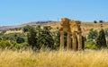 The ruins of the Temple of Jupiter from the ancient Sicilian city of Agrigento