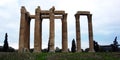 Ruins of the temple of Olympian Zeus in Athens, Greece