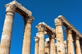 Ruins of Temple of Olympian Zeus in Athens, Greece Royalty Free Stock Photo