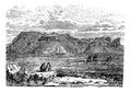 Ruins of the Temple of Zeus Belus in Babil vintage engraving Royalty Free Stock Photo