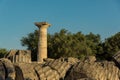 Ruins of the Temple of Zeus, Olympia Royalty Free Stock Photo