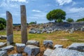 Ruins of Teos ancient city. Sigacik, Seferihisar, Izmir, Turkey.