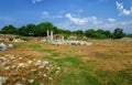 Ruins of Teos ancient city. Sigacik, Seferihisar, Izmir, Turkey.