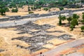 Ruins of Teotihuacan Pyramids, Mexico Royalty Free Stock Photo