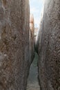 Ruins on the territory of the Grave of Samuel - The Prophet. Located in An-Nabi Samwil also al-Nabi Samuil - Palestinian village i