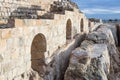 Ruins on the territory of the Grave of Samuel - The Prophet. Located in An-Nabi Samwil also al-Nabi Samuil - Palestinian village i