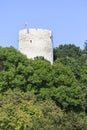 Ruins of 14th century Kazimierz Dolny Castle, defensive fortification, Poland Royalty Free Stock Photo