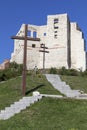 Ruins of 14th century Kazimierz Dolny Castle, defensive fortification, Poland Royalty Free Stock Photo