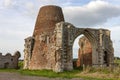 Ruins of an 18th century windmill  - Norfolk Broads - United Kingdom Royalty Free Stock Photo