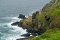 Ruins of tin mine at Botallack, Cornwall Royalty Free Stock Photo