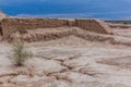 Ruins of Toprak Topraq Qala Kala fortress in Kyzylkum desert, Uzbekist