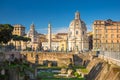 Ruins of the Trajan Forum in Rome, Italy