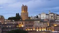 Ruins of Trajan's Forum in Rome, Italy. Royalty Free Stock Photo