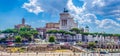 Ruins of Trajan's Forum in Rome, Italy provide magnificient view of vittoriano monument standing nearby....IMAGE Royalty Free Stock Photo