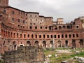 The ruins of Trajans Market in Rome Royalty Free Stock Photo