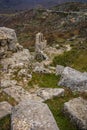 Ruins in Trevejo in Caceres, Estremadura in Spain Royalty Free Stock Photo