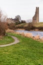Ruins of Trim castle tower Royalty Free Stock Photo