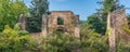 Ruins at the twelfth century Cistercian monastery of Santa Maria de Poblet, Catalonia.