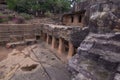 Ruins of Udayagiri and Khandagiri Caves, formerly called Kataka Caves or Cuttack caves, Bhubaneswar, Odisha.